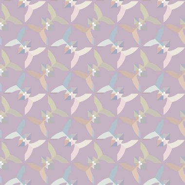 Geometrik süslemeli vektör deseni. Kusursuz tasarım dokusu