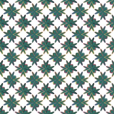 Geometrik süslemeli vektör deseni. Kusursuz tasarım dokusu 