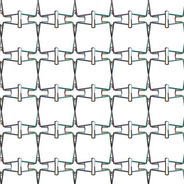 Geometrik süslemeli vektör deseni. Kusursuz tasarım dokusu 