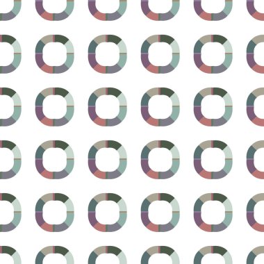 Geometrik süslemeli vektör deseni. Kusursuz tasarım dokusu 