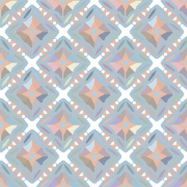 Geometrik süslemeli vektör deseni. Kusursuz tasarım dokusu 