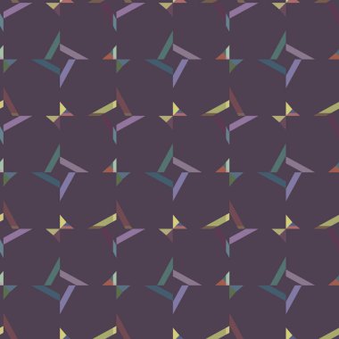 Geometrik süslemeli vektör deseni. Kusursuz tasarım dokusu 