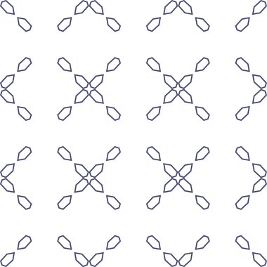 Geometrik süslemeli vektör deseni. Kusursuz tasarım dokusu 