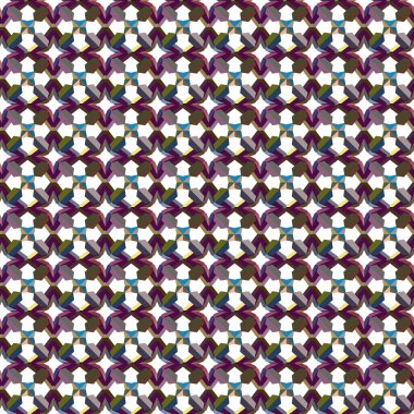 Geometrik süslemeli vektör deseni. Kusursuz tasarım dokusu 