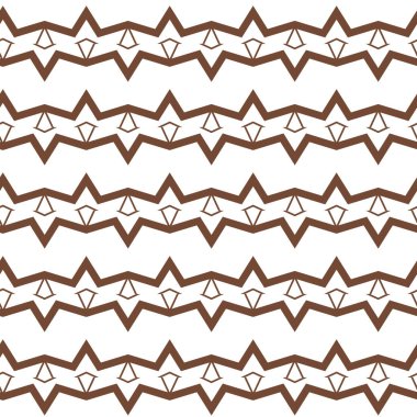 Geometrik süslemeli vektör deseni. Kusursuz tasarım dokusu