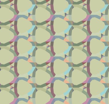 Geometrik süslemeli vektör deseni. Kusursuz tasarım dokusu 