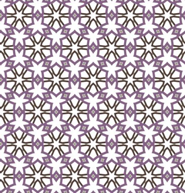 Geometrik süslemeli vektör deseni. Kusursuz tasarım dokusu 