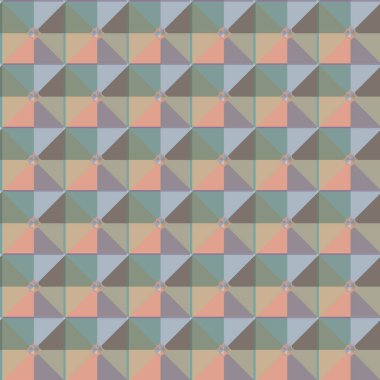 Geometrik süslemeli vektör deseni. Kusursuz tasarım dokusu 