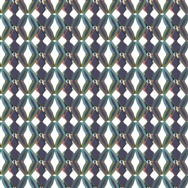 Geometrik süslemeli vektör deseni. Kusursuz tasarım dokusu 