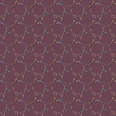 Geometrik süslemeli vektör deseni. Kusursuz tasarım dokusu