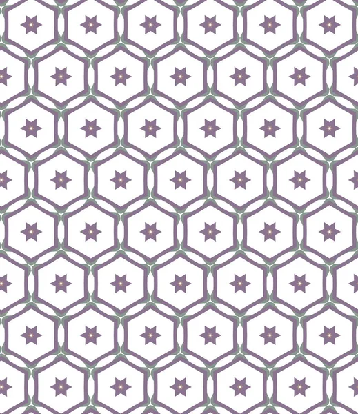 Nahtloses Muster Mit Geometrischem Ornament Vektorillustration — Stockvektor