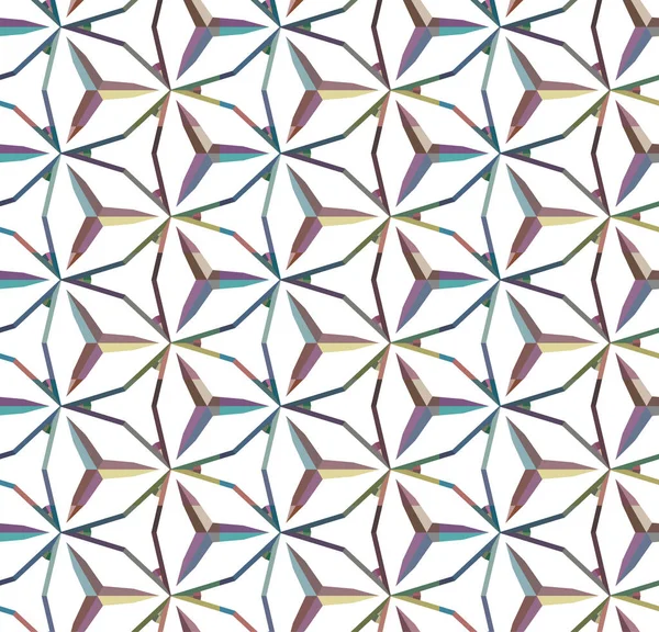 Patrón Vectorial Ornamental Geométrico Textura Diseño Sin Costuras — Vector de stock