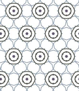 Geometrik süslemeli vektör deseni. Kusursuz tasarım dokusu 