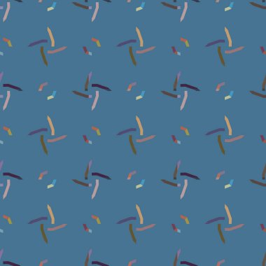 Geometrik süslemeli vektör deseni. Kusursuz tasarım dokusu