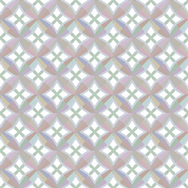 Geometrik süslemeli vektör deseni. Kusursuz tasarım dokusu 