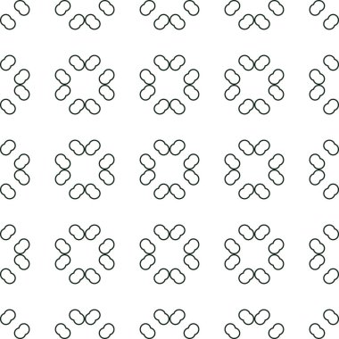 Geometrik süslemeli vektör deseni. Kusursuz tasarım dokusu 