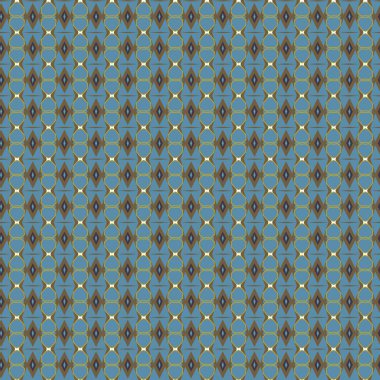 Geometrik süslemeli vektör deseni. Kusursuz tasarım dokusu 