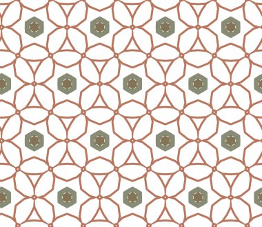 Geometrik süslemeli kusursuz desen. vektör illüstrasyonu