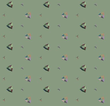 Geometrik süslemeli vektör deseni. Kusursuz tasarım dokusu 