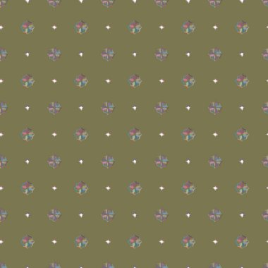 Geometrik süslemeli vektör deseni. Kusursuz tasarım dokusu 