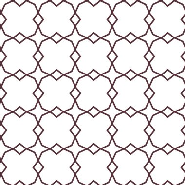Geometrik süslemeli vektör deseni. Kusursuz tasarım dokusu 