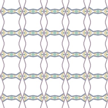 Geometrik süslemeli vektör deseni. Kusursuz tasarım dokusu 