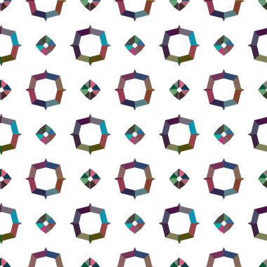 Geometrik süslemeli vektör deseni. Kusursuz tasarım dokusu