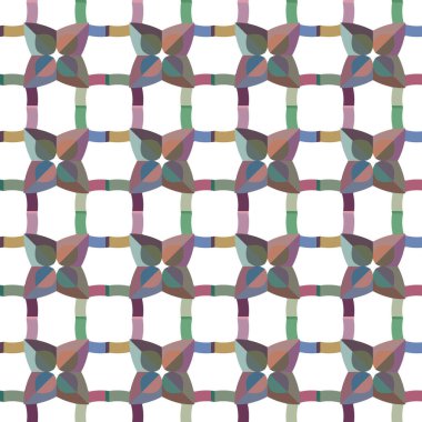 Geometrik süslemeli vektör deseni. Kusursuz tasarım dokusu 