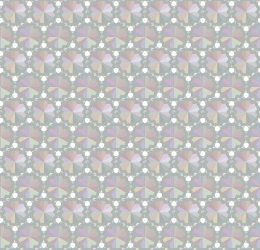 Geometrik süslemeli vektör deseni. Kusursuz tasarım dokusu 