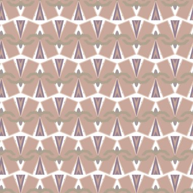 Geometrik süslemeli vektör deseni. Kusursuz tasarım dokusu 