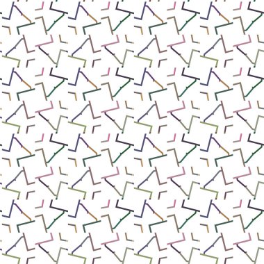 Geometrik süslemeli vektör deseni. Kusursuz tasarım dokusu 