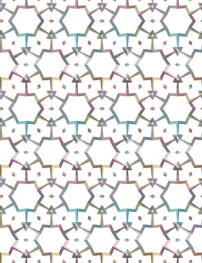 Geometrik süslemeli vektör deseni. Kusursuz tasarım dokusu 