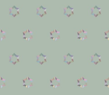 Geometrik süslemeli vektör deseni. Kusursuz tasarım dokusu 