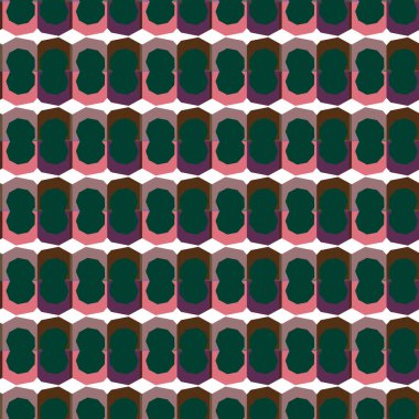 Geometrik süslemeli vektör deseni. Kusursuz tasarım dokusu 