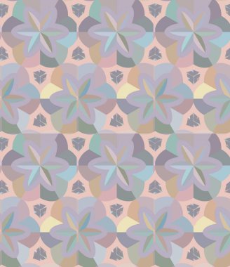 Geometrik süslemeli vektör deseni. Kusursuz tasarım dokusu 