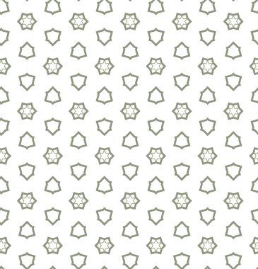 Geometrik süslemeli vektör deseni. Kusursuz tasarım dokusu 