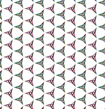 Geometrik süslemeli vektör deseni. Kusursuz tasarım dokusu 