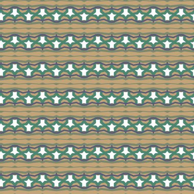 Geometrik süslemeli vektör deseni. Kusursuz tasarım dokusu 