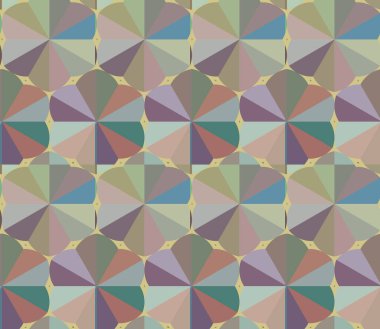 Geometrik süslemeli vektör deseni. Kusursuz tasarım dokusu