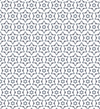 Geometrik süslemeli vektör deseni. Kusursuz tasarım dokusu 