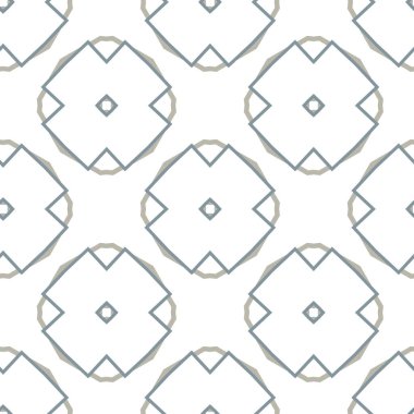 Geometrik süslemeli vektör deseni. Kusursuz tasarım dokusu 