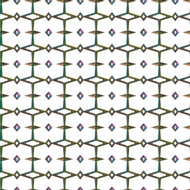 Geometrik süslemeli vektör deseni. Kusursuz tasarım dokusu