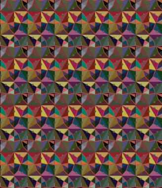 Geometrik süslemeli vektör deseni. Kusursuz tasarım dokusu 