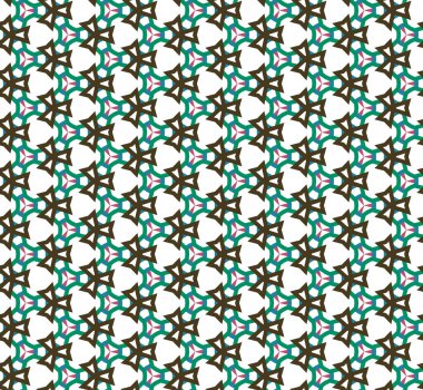 Geometrik süslemeli vektör deseni. Kusursuz tasarım dokusu