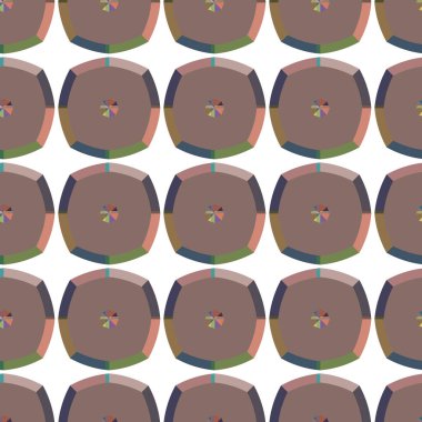 Geometrik süslemeli vektör deseni. Kusursuz tasarım dokusu