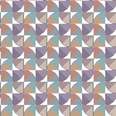 Geometrik süslemeli vektör deseni. Kusursuz tasarım dokusu 