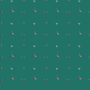 Geometrik süslemeli vektör deseni. Kusursuz tasarım dokusu 