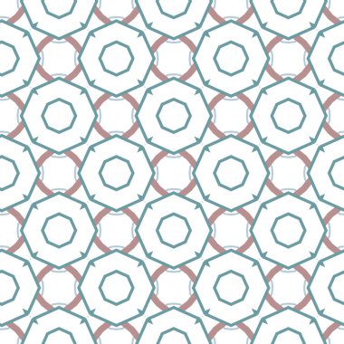 Geometrik süslemeli vektör deseni. Kusursuz tasarım dokusu 