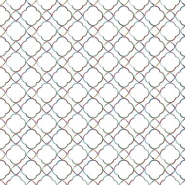 Geometrik süslemeli vektör deseni. Kusursuz tasarım dokusu