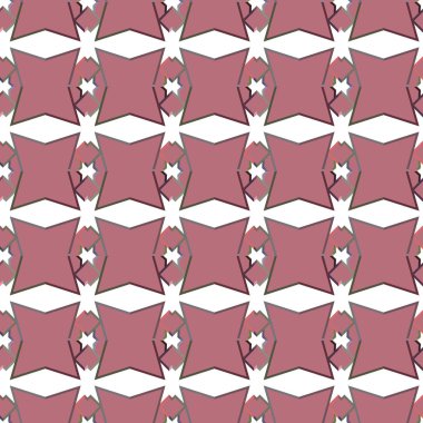 Geometrik süslemeli vektör deseni. Kusursuz tasarım dokusu